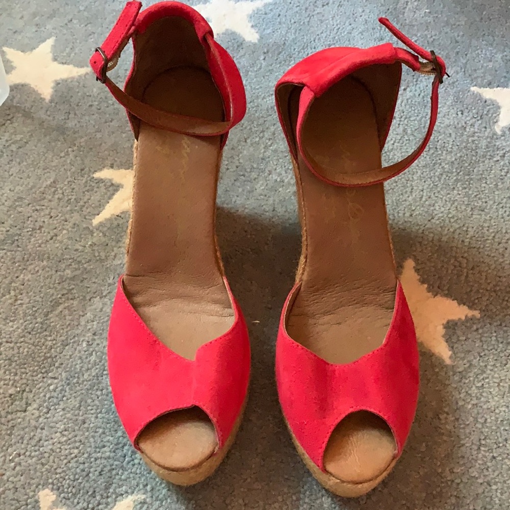 Red Suede Espadrilles - image 1
